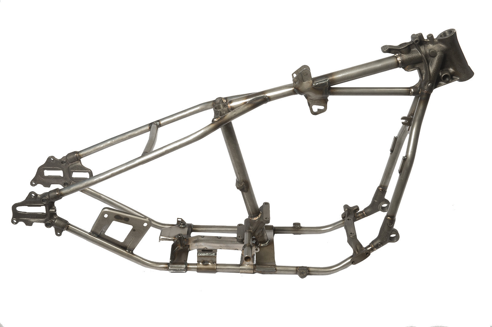 1952–1953 FL Panhead Wishbone Rigid Frame - side view