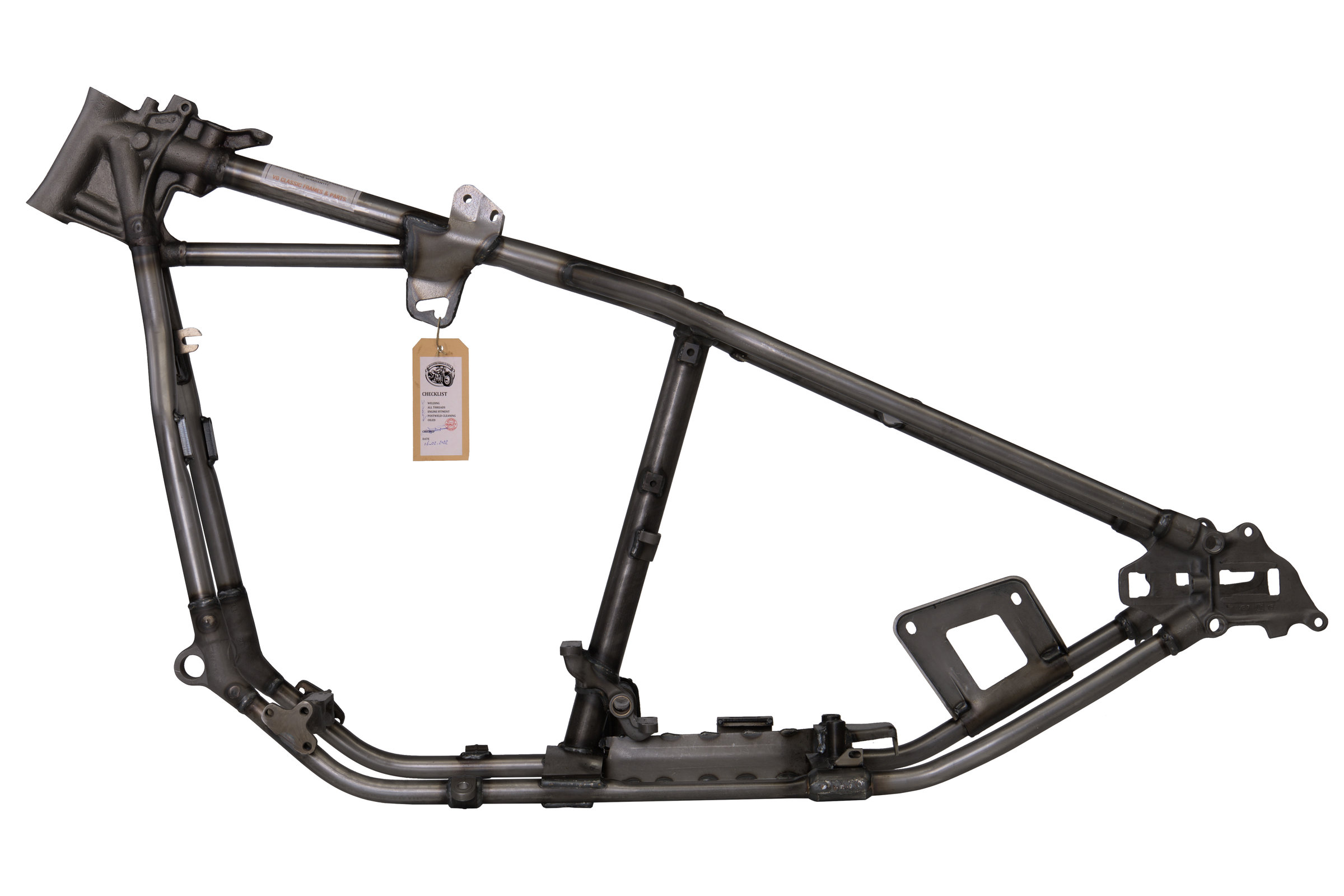 1949–1951 EL/FL Panhead Wishbone Rigid Frame - side view