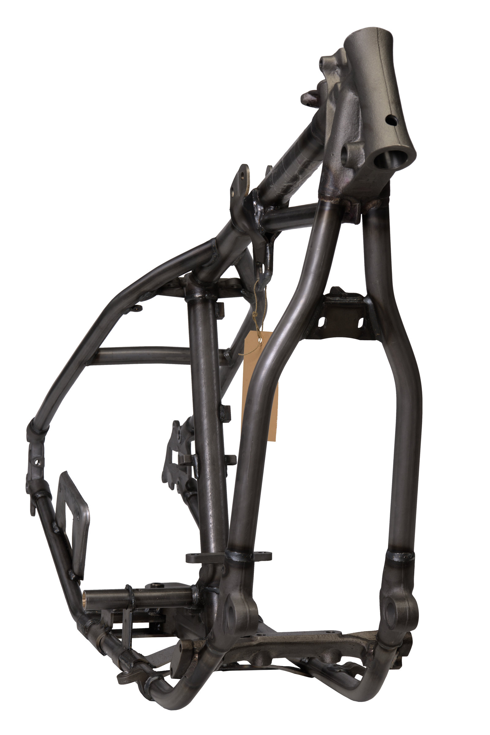 1954 FL Panhead Early Wishbone Rigid Frame - Front view