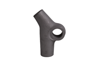 1948 - early 1954 Panhead Sidecar Mounting Bracket Wishbone - RIGHT - side view